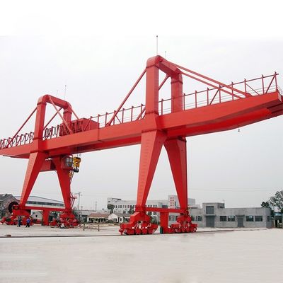 ISO gemotoriseerde op rails gemonteerde portaalkraan 5- 50 ton container portaalkraan