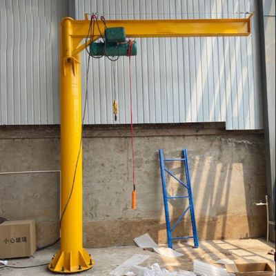 360 degree 8t 9t Pillar Jib Crane With Chain Electric Hoist