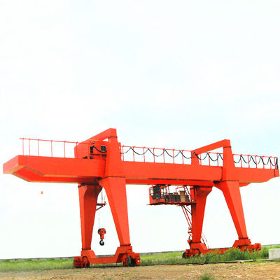 20T Double girder gantry crane with European style wire rope Trolley
