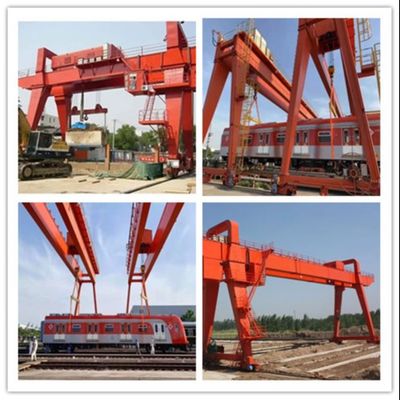 Span 25m Warehouse Cantilever Gantry Crane With Lifting Trolley