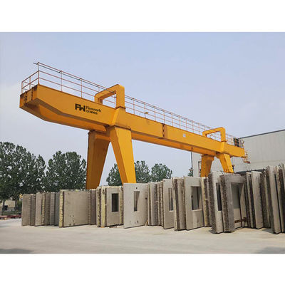 Span 25m Warehouse Cantilever Gantry Crane With Lifting Trolley