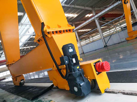 20T Double girder gantry crane with European style wire rope Trolley