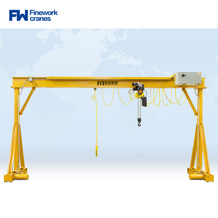 Outside / Inside 5t Single Girder Electric Hoist Gantry Crane