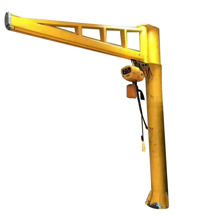 500KN 5000kg Pillar Mounted Jib Crane With Electric Trolley