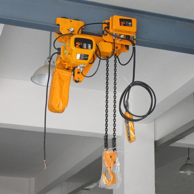 Manufacturing hoisting trolley 250kg 2 ton electric chain hoist