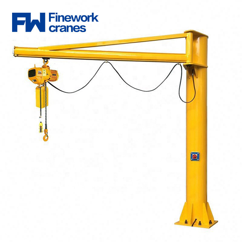 Free Standing Type lightweight 2 ton Slewing Jib Crane