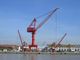 5-150 do único toneladas estaleiro de Jib Harbour Portal Crane In e A6 portuário