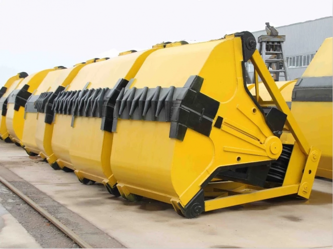 stainless steel Hydraulic Clamshell Grab Bucket For Bulk Cargo