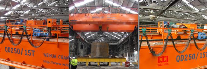 QDxx頑丈で新しいヨーロッパ式のモデル頭上式の走行橋クレーン400トンの電気二重ガード