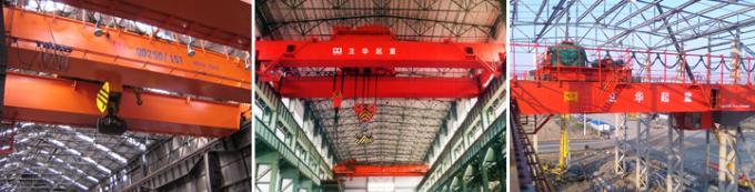 Hochleistungsträger-EOTs Weihua obenliegende doppelte Strahln-Gießerei u. Casting Crane Cast House Cranes metallurgischer Stahlwerk-5t~320t