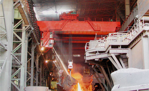 Heat resistance 16 Ton Casting Type Steel Plant Crane 16.5m~34.5m Span