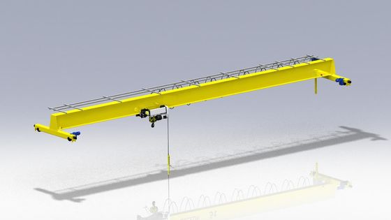 Workshop 2 ton 3.2 ton Overhead Traveling Crane 7.5~25.5m Span High Security