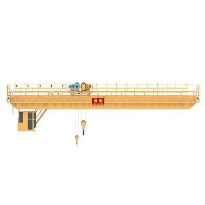ISO 20 ton Schneider electrical Double Girder Bridge Crane With Open Winch Trolley