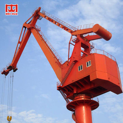 Four Link Type Mobile Harbour Portal Crane Portal Slewing Crane 25t 45m Boom