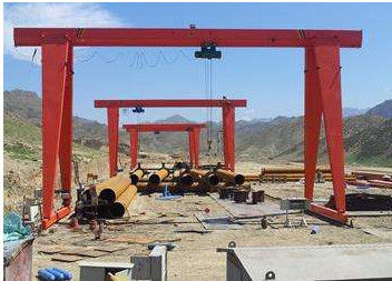 Production and manufacturing single beam 3 tons 5 tons liftable gantry crane