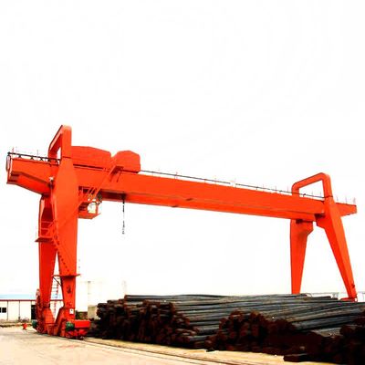 Double girder portable crane with European style wire rope hoist
