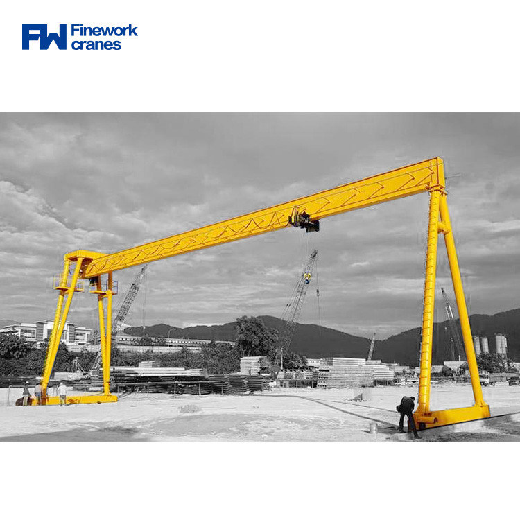 Remote Control 5t 10t 15t 20t Single Beam Gantry Crane