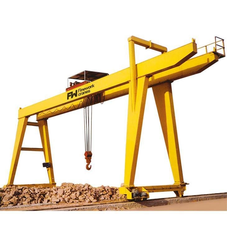 Electric 50 Ton Warehouse Mobile double girder gantry crane