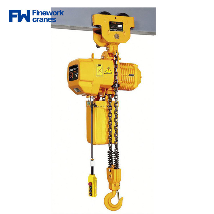 3 Ton 5 Ton Stainless Steel Chain Hoist With Mobile Trolley