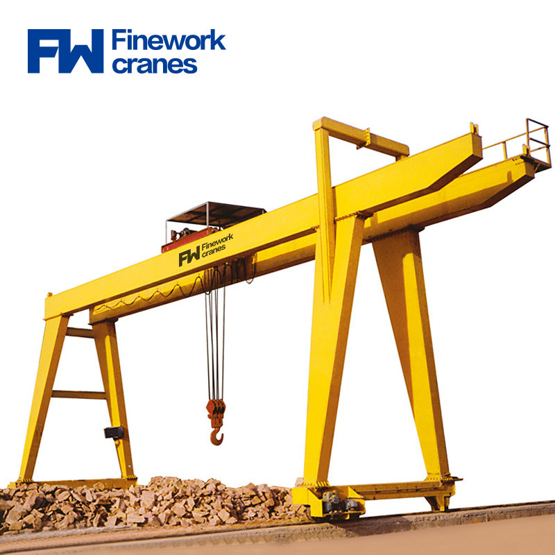 20ton 80ton Double Girder Gantry Crane With Lifiting Trolley