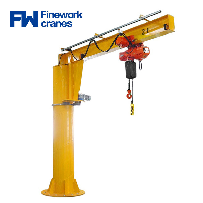 Free Standing Type lightweight 2 ton Slewing Jib Crane