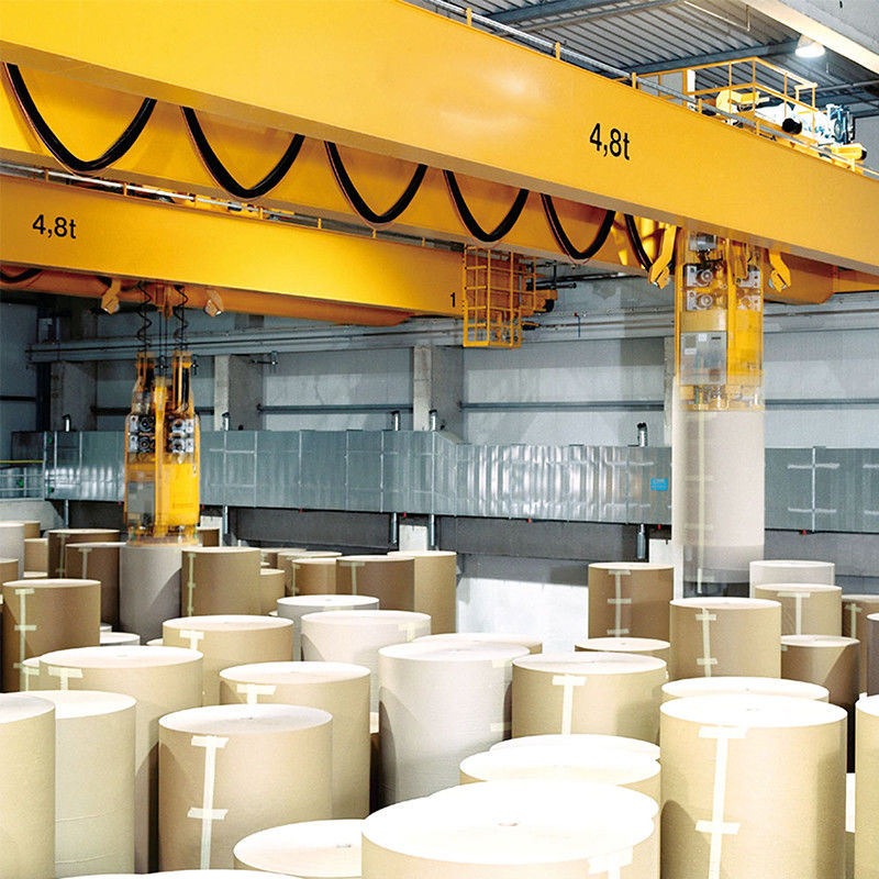 Yellow Overhead 3P 480V Paper Industry Gantry Crane