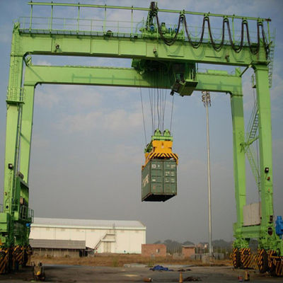 Тип 30 тонна 40ton крана на козлах RTG контейнера двора мобильный