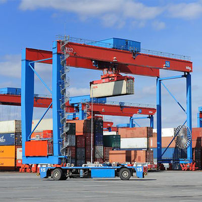 Yard Mobile Container Gantry Crane RTG แบบ 30 ตัน 40 ตัน