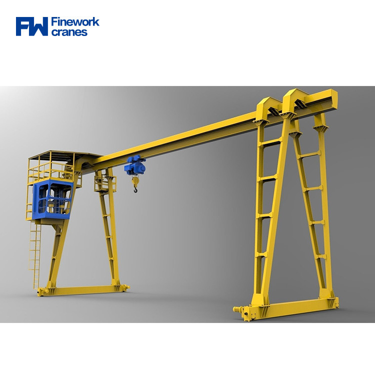 1Ton 3Ton Wire Rope Remote Control Single Girder Gantry Crane