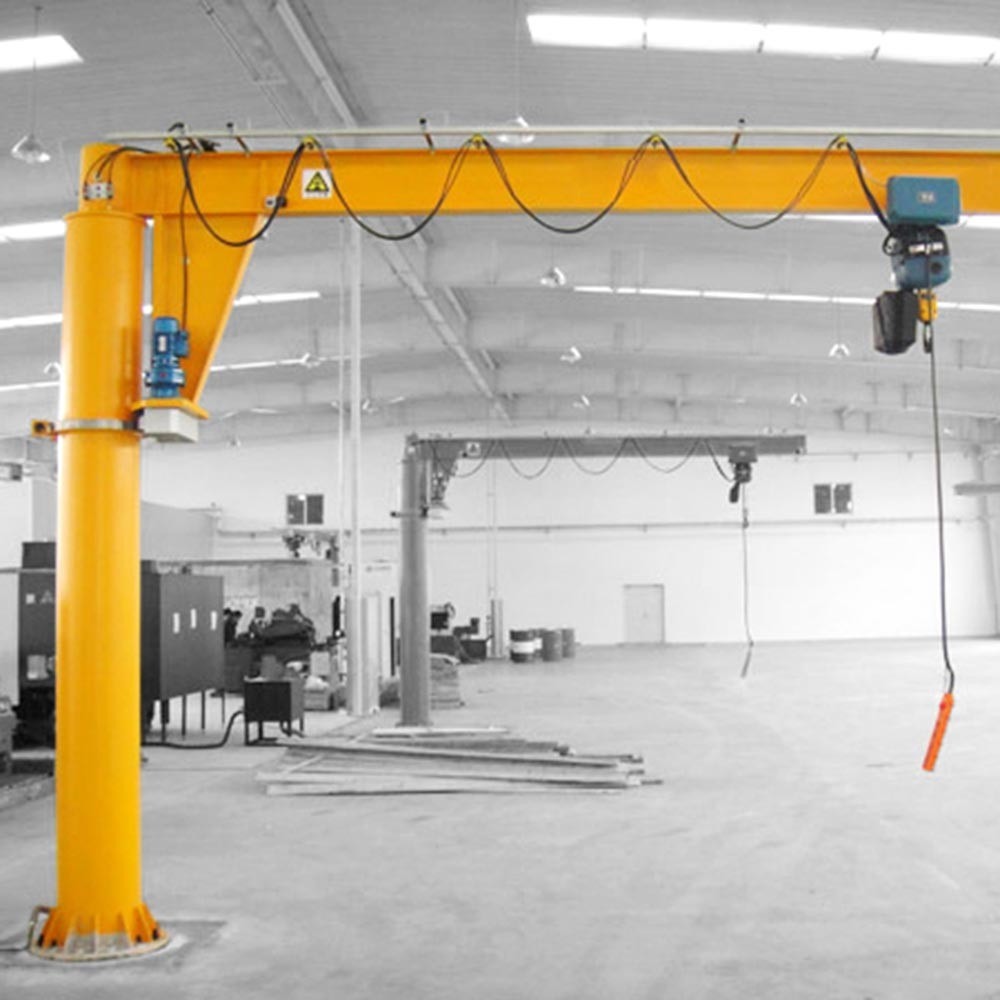 Light Type 5 Ton Pillar Jib Crane With Electric Hoist