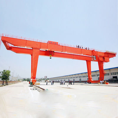 50ton 18~26m Span Double Girder Gantry Crane με ηλεκτρικό τροχόσπιτο για εργοστάσιο